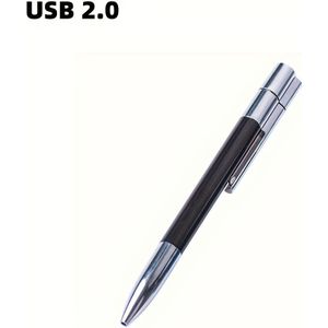 USB 2.0 1-in-1 pen drive - blauwe metalen geheugenstok - 64GB USB-stick - 32GB cadeaustick - draagbare pendrive - 16GB creatief zakelijk geschenk