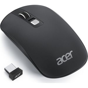 ACER 2.4G Slim USB Draadloze Muis | Rechtshandig, Optische Sensor, Werkt op Batterijen, Draagbaar voor Laptop, Desktop, PC met 4 Knoppen