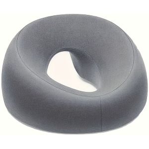 Zacht O-ring Gezichtskussen voor Spa & Salongebruik - Grijze Bekleding, Multifunctioneel Gezichtsverzorgingskussen met Ritssluiting, voor Alle Seizoenen voor Volwassenen