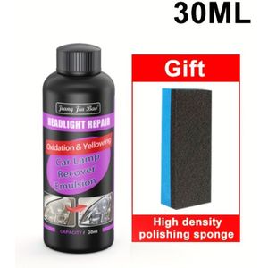 1pc Universeel Auto Koplamp Restauratie Kit - PE Poetsmiddel Krassen Verwijderaar, Koplamp Vernieuwing Poets, Onderhouds Vloeistof voor Auto Accessoires - Koplamp Reparatie Vloeistof