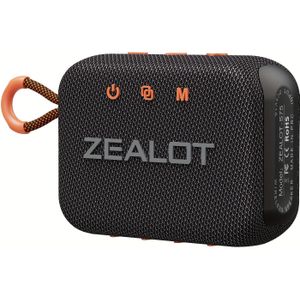 ZEALOT S75 Draadloze Luidsprekers, Dubbele Koppeling, 3000mAh Accu, 10 Uur Speeltijd, Krachtige Stereo, Diepe Bas. Oplaadkabel, Verbinding met Mobiel/Tablet/TV