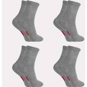 4 Paar Diabetische Enkelsokken, Versterkt Katoen voor Warmte en Ademend Vermogen met Gevoerde Handdoekzolen, Unisex Sokken voor Bloedsomloop