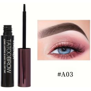 Waterbestendige Kleurstof Wenkbrauwgel Semi-permanent Langdurig Zwart Bruine Wenkbrauw Tatoeage Tint Zweetbestendige Filmvormende Wenkbrauwcrème Die Niet Afgeveegd Hoeft Te Worden