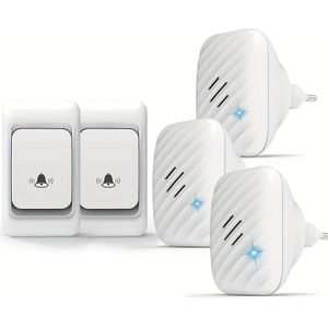 2 stuks Buiten Transmitter + 3 stuks Binnen Ontvanger.