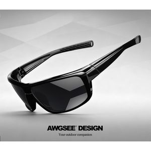 Gepolariseerde brillen voor heren & dames - Lichtgewicht, volledig montuur, anti-verblindingsglans, krasbestendig, TAC-lens, breed montuur, ideaal voor autorijden, sport