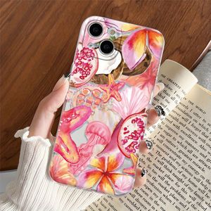 Star Ocean Jellyfish Coconut Cooling And Refreshing Vibe Phone Case, Shockproof Fashionable Mobile Phone Cover, Compatible With Iphone 16/15/14/13/12/11 Pro Plus Pro Max