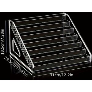 Nagellak Display Stand Organizer voor Studio - 1pc Acryl Nagellak Rek, Gel Polish Houder, Make-up Display Plank, Formaldehyde-Vrij, Geen Elektriciteit of Batterij Nodig