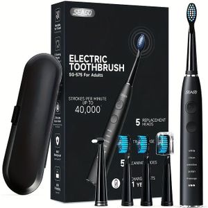 Sonische Elektrische Tandenborstel, Oplaadmodel Sonisch Volledig Automatisch met Lange Batterijduur voor Mannen - Kerstcadeau of Moederdag Cadeau