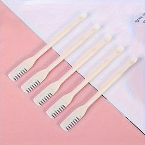 Unisex Zachte en Pijnloze Neushaartrimmer - Draagbare Handmatige 360° Roterende Dubbele Kop, Licht Beig Veiliger Gezichtenhaarverwijderingsgereedschap voor Precieus Versturen zonder Batterij Nod