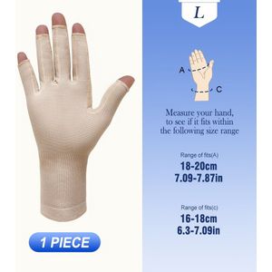 Pack van 1 Unisex Duitse Kwaliteit Puur Handgemaakte Vijfvingerhandschoenen