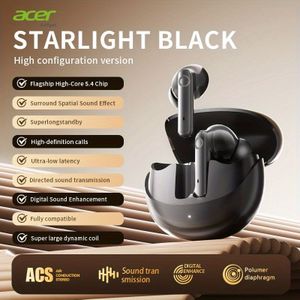 Acer TWS Draadloze Koptelefoon met Ruisonderdrukking, 5.4mm Microfoon, 5.4mm Koptelefoon Aansluiting