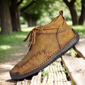 GEAINO Heren Enkelhoge Outdoor Laarzen - Lichtgewicht Antislip Rits Sluiting, Grip Rubberen , Microvezel Bovenwerk (/Zwart) - , Trekking & Casual Schoenen voor Enkel & Duurzaam