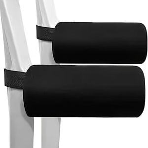 1 Paar Ergonomische Stokpads - Zwarte Antislip Greep, Comfortabele Handondersteuning voor Wandelpassen en Stokken, Verstelbare Riempjeontwerp, Duurzame en Veilige Greep voor Stabiliteit