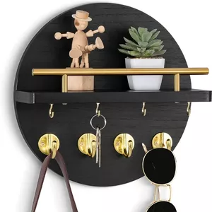 Sweet Home Sleutelrek met plank, groot, 31 x 14 cm, zelfklevend 8 hake