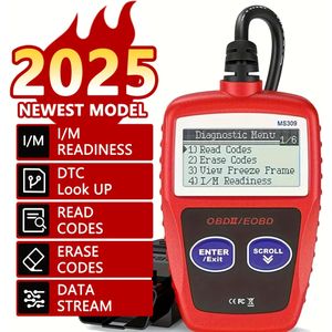 De geüpgradede versie van de MS309 OBDII EOBD foutcodelezer scanner tool voor auto's