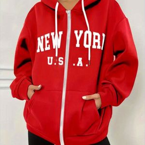 English Letter Printed Hoodie, Casual Kangaroo Pocket Long-sleeved Hoodie Sweatshirt, Women's Plus Size Clothing