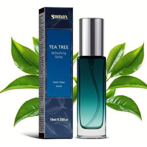 SUMAX 10ml Thee Deodorant Spray voor Mannen, verfrissend, langdurige geur, effectief tegen okselgeur, handig voor dates en reizen, geschikt voor alle huidtinten, ideaal als cadeau