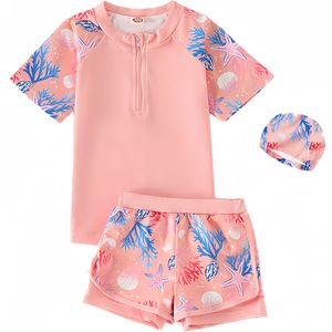 Kinderzwemkleding Set voor Meisjes, Zomer Nieuwe Aankomst Schattige Tweedelige Zwemkleding voor Baby Meisjes en Peuters
