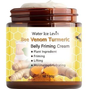 Buik- en Tummy Verstevigende Crème, Ultra Strakmakend Lichaamssculptuur Lotion voor een Strakkere Buik, Nek, Binnenkant van de Dijen, Heupen, Armen, Hydraterende Bodycrème in Lichtbeige