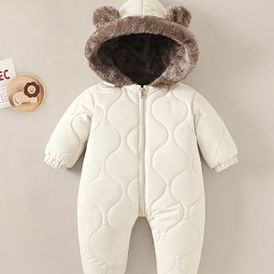 Kinderen - Gevoerde Dikke Herfst- en Winterbodysuit, Comfortabele en Warme Babyromper, Perfect voor Buitenactiviteiten, Koude Weer Outfit,Gezellige Romper,Duurzaam Stof,Cadeau voor Ouders