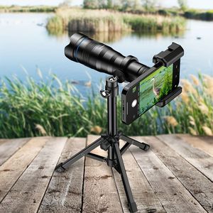 APEXEL Upgrade 36X Teleobjectief Lens 4K HD Monoculaire met Metalen Statief Universele Clip voor Vogelkijkers Reizen