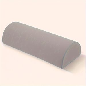 1/2 Pack Semi-Roll Bolster Kussen, Medium Zacht Hypoallergeen Gebreid Nylon & Spandex Overtrek, Verwijderbaar Machinewasbaar, Lendenondersteuning voor Benen, Knieën, Rug, Hoofd - Grijs