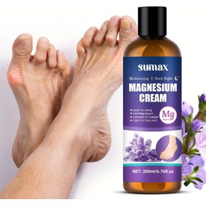 Goodnight Magnesiumolie Gezamenlijke en Lichaamshydraterende Crème, Lavendelgeur voor Tenen, Knieën, Polsen, Langdurig Gebruik, Unisex