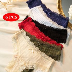 6 stuks Sexy Bikini Slipjes voor Vrouwen - Ultra Ademend, Comfortabel & Zacht Ondergoed voor Casual Kleding