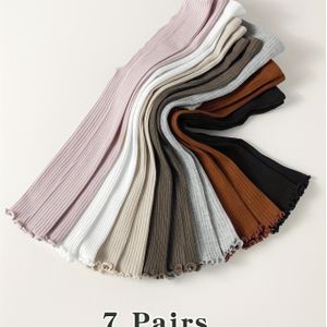 7 Paar Zoete Kant - Leggings, Meisjes Panty's, Baby Peuters Tights voor Lente en Zomer, Geschikt voor Buitengebruik