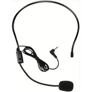 Wired Boom Microfoon Hoofdtelefoon, Verstelbaar voor Stemversterking, Met een 3.5Mm Jack, Geschikt voor Zingen, , Lesgeven, Coachen, Presentaties, Senioren en Meer.