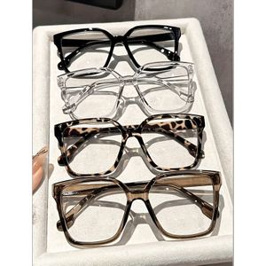 4pcs Dames & Heren College Stijl Vierkante Decoratieve Platte Brillen Set - Ronde/Rechthoekige Montuur met Zwart/ / / Schildpad/////, / / / / / /