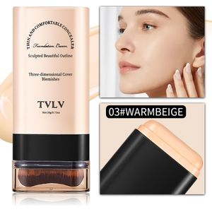 TVLV Volledige Foundation Crème, Plantenbasiërd Squalaan, Natuurlijke Afwerking, Multi-Tone Concealer voor Alle Huidtypes, Comfortabel & Lichtgewicht #9374
