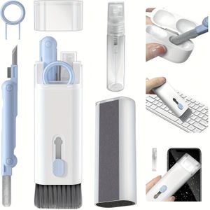 3-in-1 Electronics Cleaning Kit With Pen - Ideal For Airpods Pro, Keyboards, Laptops, Phones & Pc Monitors - Blue, Cleaner