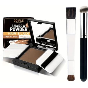 Quick-Fix Haarlijn , Tijdelijk Haarlijncontourende Poeder voor Grijze , Wortelconcealer voor Vrouwen & Mannen, Haarlijnvuller