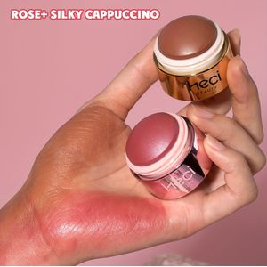 Rose Gouden Bol Roze Blush en Contour Kit, Sculpting voor een Natuurlijke Look (2-Pack), Make-up Set, Blush en Contour Kit, Make-up Product