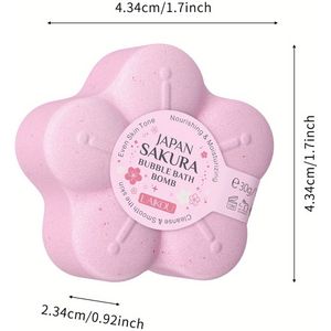 30g Japanse Sakura Badzoutzeep - Diepe Reiniging, Voedend en Hydraterend, Hypoallergene, Formaldehyde-vrij met en Kersentje Geur voor Huidtypen, Kersentje Zeepbalken