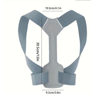 1 stuk - Blauw , Middelgrote & Kleine Maat Nieuw Type Volwassen Onzichtbare Rugsteun Ergonome Ondersteuning Verstelbaar Ademend Net Handwas voor Dagelijks Gebruik