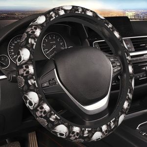 And Rose Elastico Car Steering Wheel Cover - 15 Inch Universal Fit, No , Polyester Material