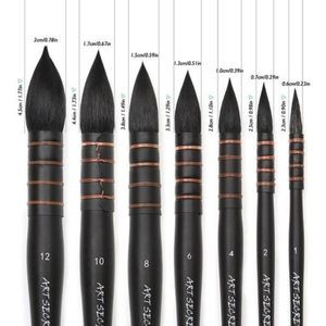 65RPY Houten Handvat Eekhoorn Haar Hoge Kwaliteit Professionele Waterverf Borstel