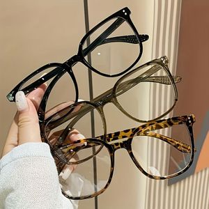 1/3 stuks Vierkante Transparante Lens Modebrillen Casual Brillen Computerbrillen voor Vrouwen en Mannen
