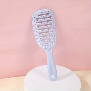 Geventileerde Haarkam voor Volume en Massage - Ergonomisch ABS Kunststof Handvat, Nylon Borstelharen, Ideaal voor Lang en Krullend Haar, Japans en Koreaans Ontwerp