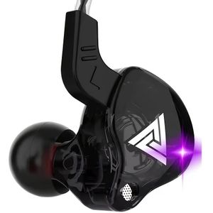 3.5mm In-Ear met Microfoon Originele Koperen Driver HiFi Bedrade Oortelefoon Race Sport Hoofdtelefoon Bass Stereo Headset Muziek Oordopjes