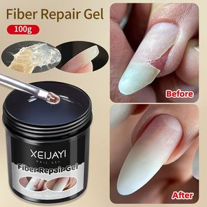 100g Zwarte Pot Vezelgel - Nieuw Versterkte Nagellak Gel voor Langdurige en Duurzame Manicure Ontwerp, Geschikt voor DIY Nail Art