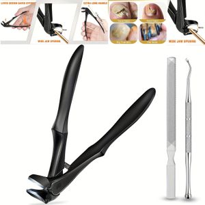 Verlengde Handgreep Nagelknippers/ Teen Nagelschaar/ Zware Nagelknippers/ Opslagvak/Professionele Teen Nagelknipper, Geschikt voor Dikke Nagels en Oudere Mensen' Nagelknippers, Teen Nagelknipper