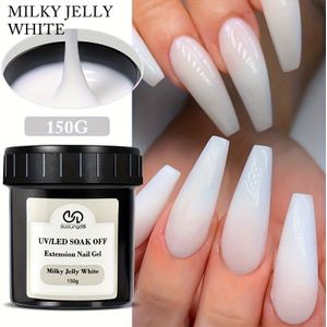 150g Sneldrogende Camouflagekleur Acryl Nagelverlengingsgel - UV/LED Compatibel, Soak-Off Jelly Formule, Geurloos, Perfect voor Franse Manicure en Nagelverlengingen, Gel Nagelbenodigdheden