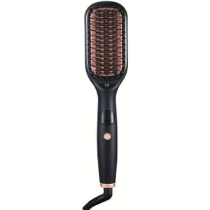 2-in-1 Krul- en Straalingskam | 101 Tanden, 5-Temp Controle, Anti-verbranding, LCD-scherm | Lichtgewicht, Haarvriendelijk | Perfect Cadeau voor Vakantie | Anti-verstrengeling Ontwerp