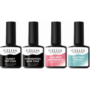 2/4 stuks 14ml Professionele Nagel Prep Kit: 4-delige & Base Lak Set met Dehydrator en Zuurvrije Primer, Langdurig Manicure Benodigdheden voor Vrouwen - Gel Polish/Gel Vernis Starterskit -Free
