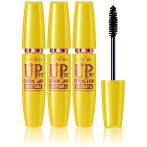 D'ISIBO Extreme Up 4D Mascara Trio Set - Langdurig, Smudge-bestendig, Gemakkelijk Wasbaar - Volumiserend, Krullend en Verlengend Zwart Mascara voor Alle Huidtypen - 3-Pack