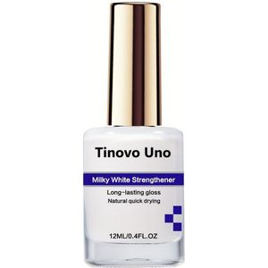 tinovo uno Melkwitte Nagelversterker 12ml, Langdurige Glans Sneldrogend, Melkwit voor Gezonde Nagels