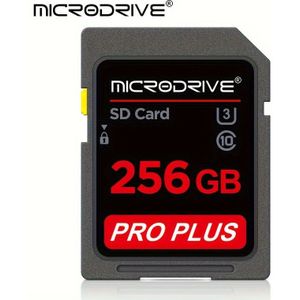 Microdrive Zwarte SD-kaart 16GB 32GB 64GB 128GB 256GB U3 Klasse 10 voor camera en DVR